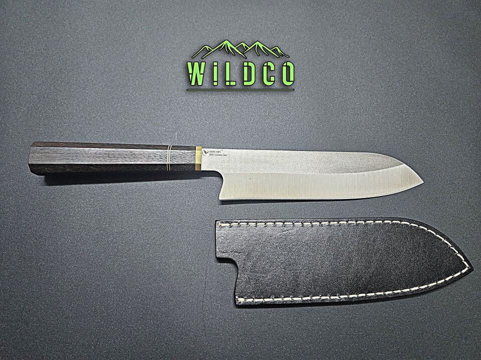 N690 SANTOKU (S) EL YAPIMI ŞEF BIÇAĞI