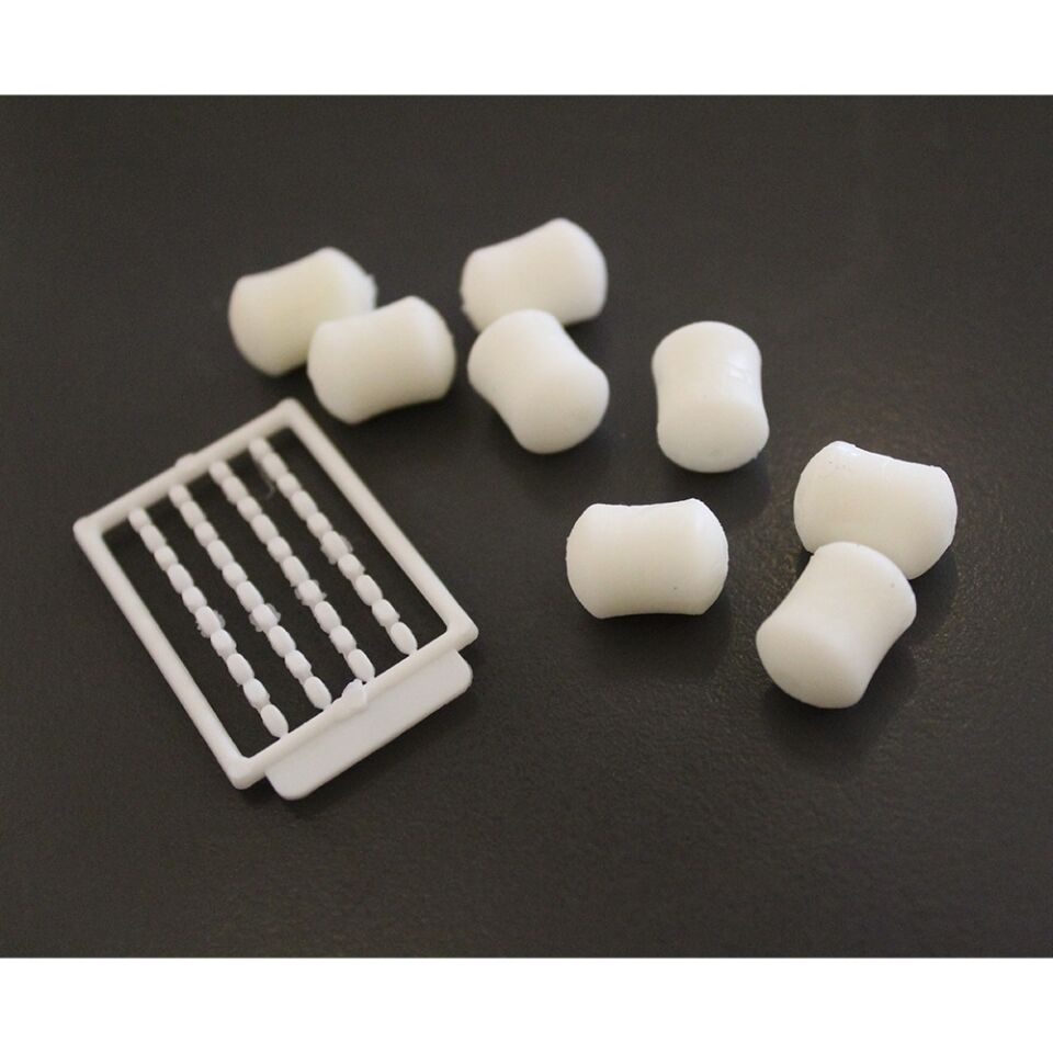 Captain 3497 Dumbell White Color 8li Paket Sazan Yemi