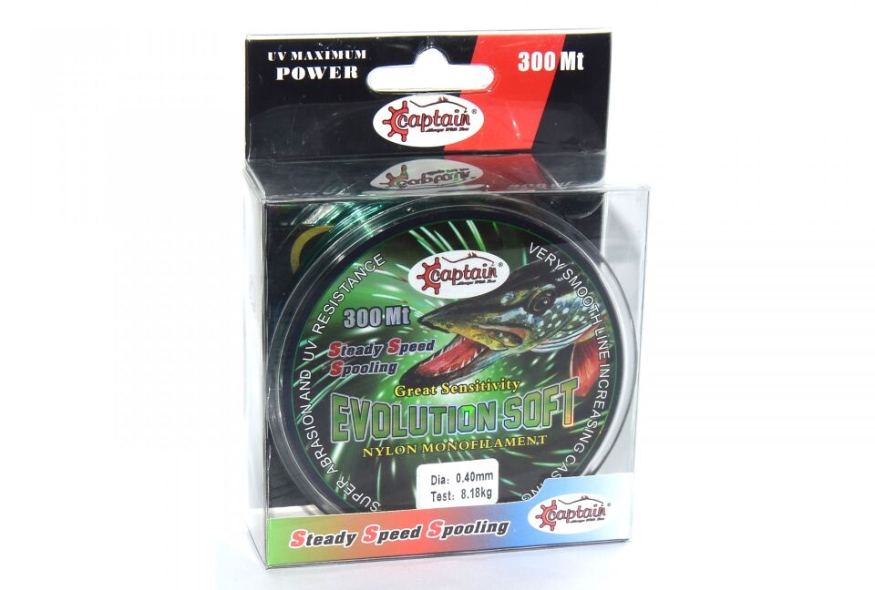 Captain Evolution Soft 300mt Monofilament Misina Yeşil