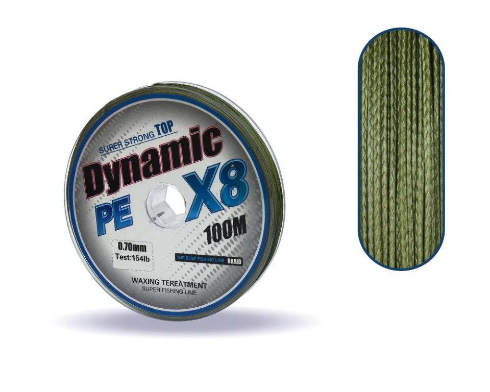 Captain Dynamic Soft PE 8 Örgü İp Misina 100mt Yeşil