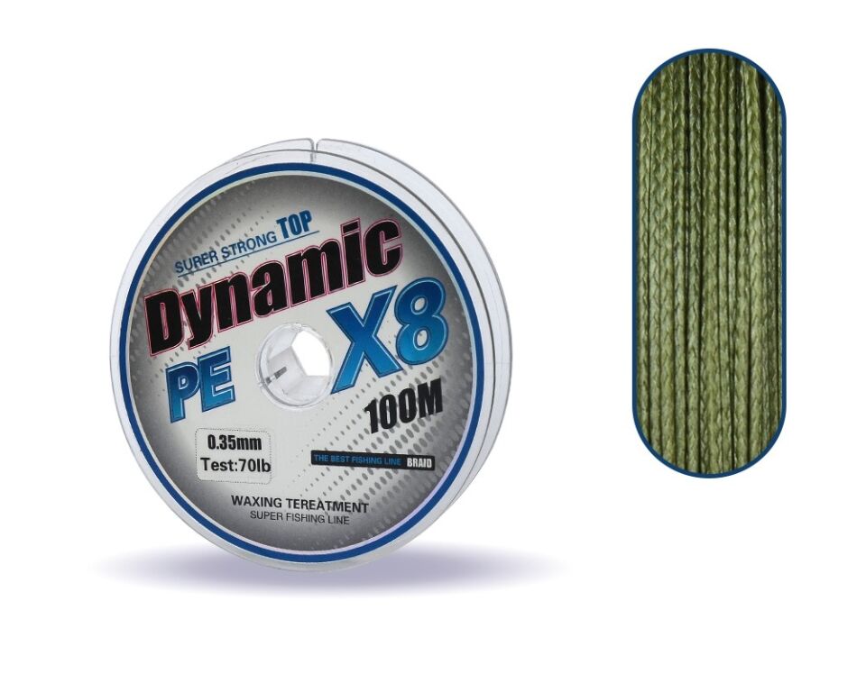 Captain Dynamic Soft PE 8 Örgü İp Misina 100mt Yeşil