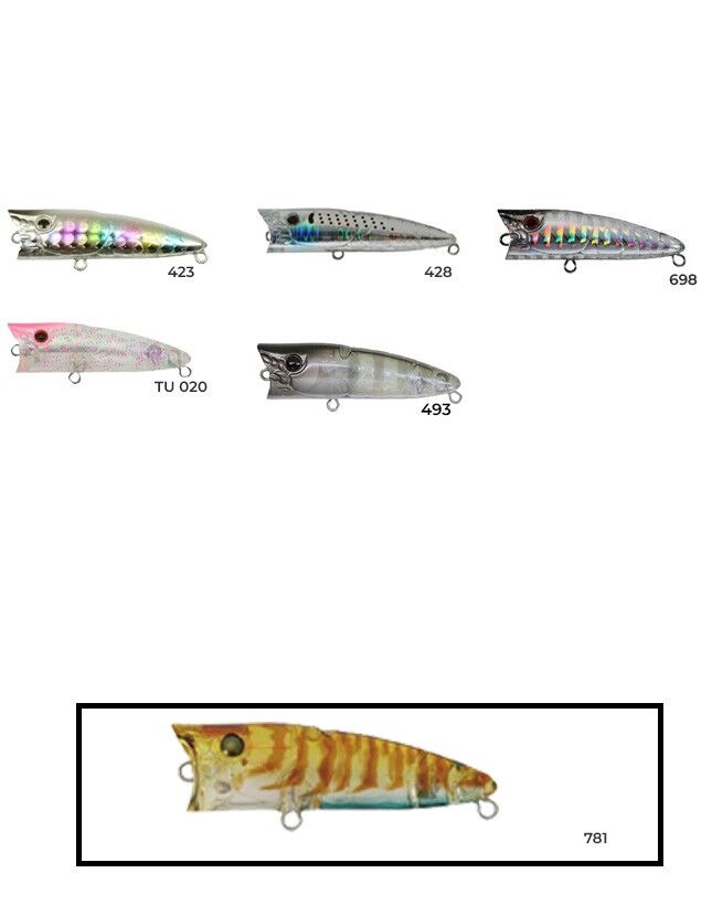 Zipbaits Popper Tiny 48mm Su Üstü Poping 3.7gr LRF Sahtesi