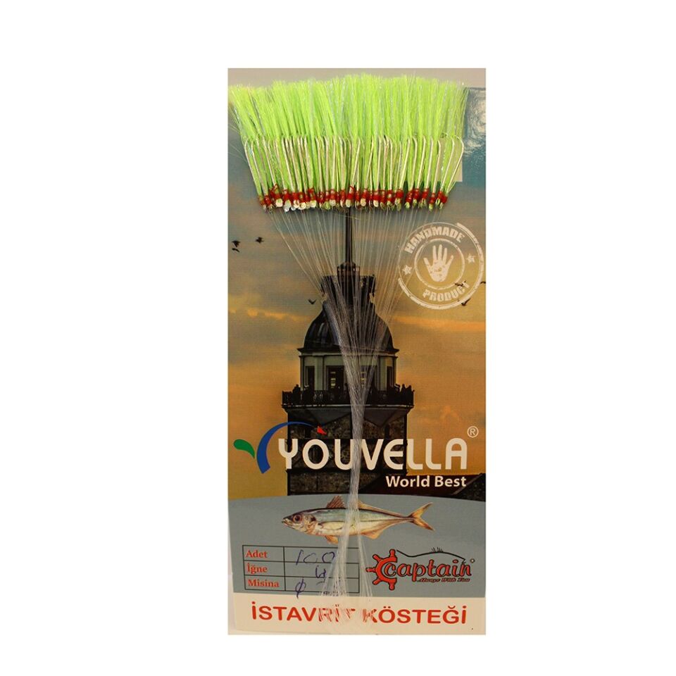 Çinekop Kösteği UV-GLOW Simli Youvella Kartonda 50 İğne 0.25mm Köstek