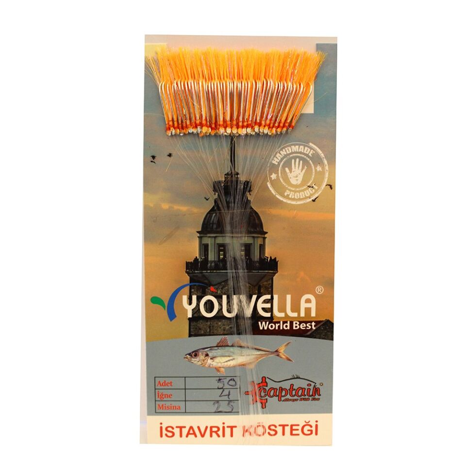 Çinekop Kösteği UV-GLOW Simli Youvella Kartonda 50 İğne 0.25mm Köstek