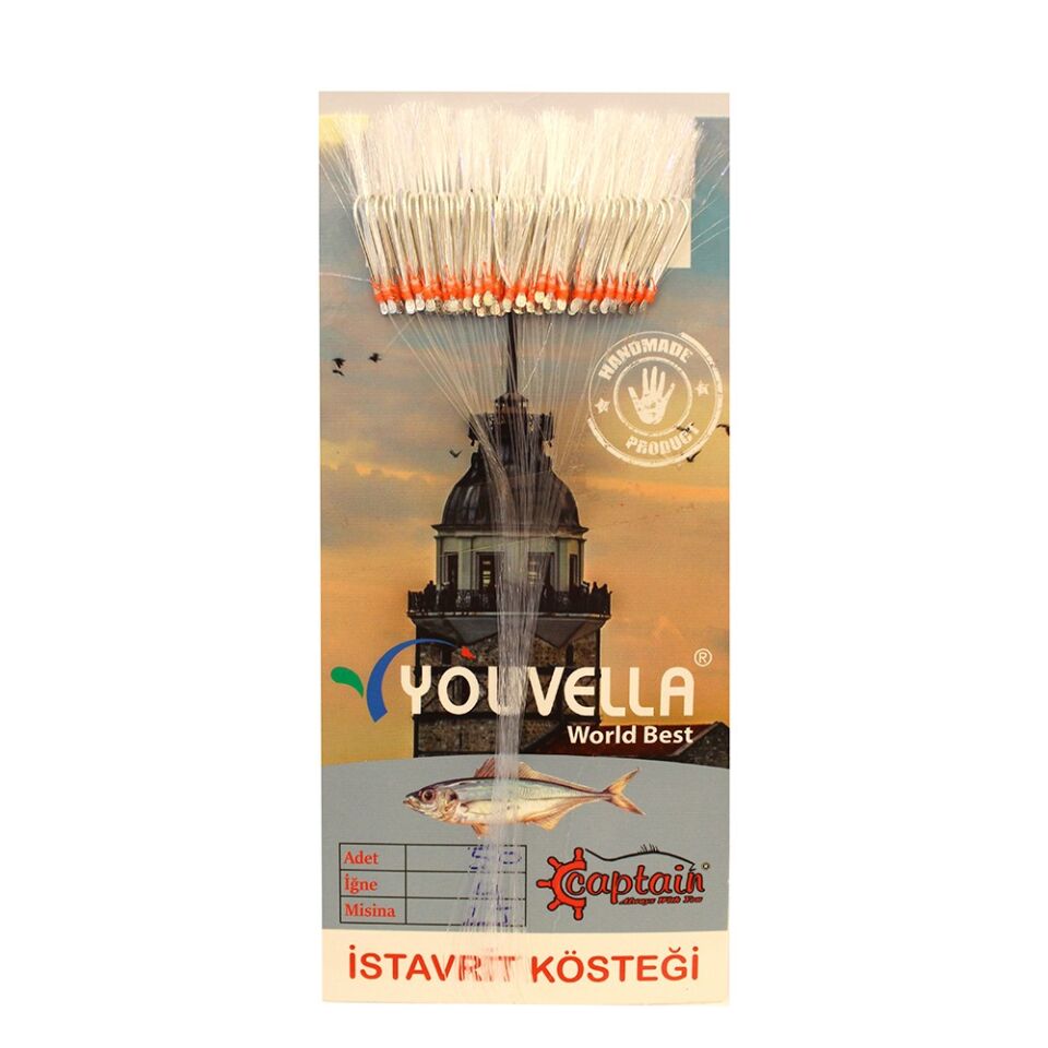 Çinekop Kösteği UV-GLOW Simli Youvella Kartonda 50 İğne 0.25mm Köstek