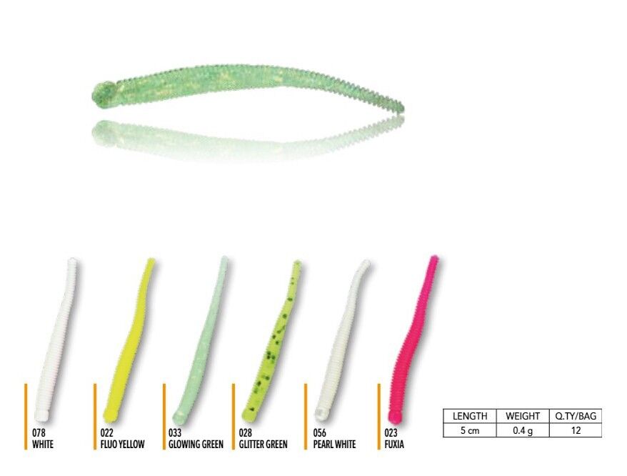 Nomura NM71502205 Stick Rib 5cm Aromalı LRF Silikon Yem 12li Set