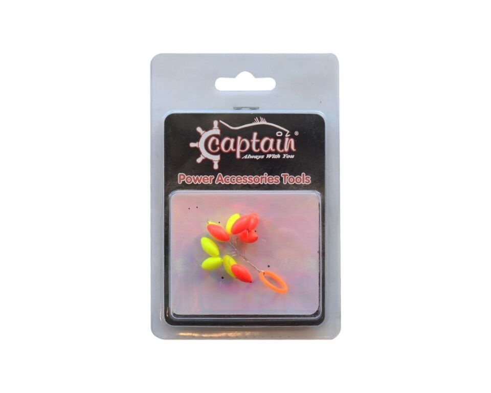 Captain  Renkli Köpük Boncuk Oval 10lu Paket