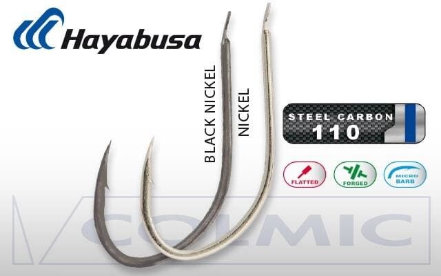 Hayabusa HKAJ 157 Kısa Pala Dövme Olta İğnesi 15li Paket Black Nikel