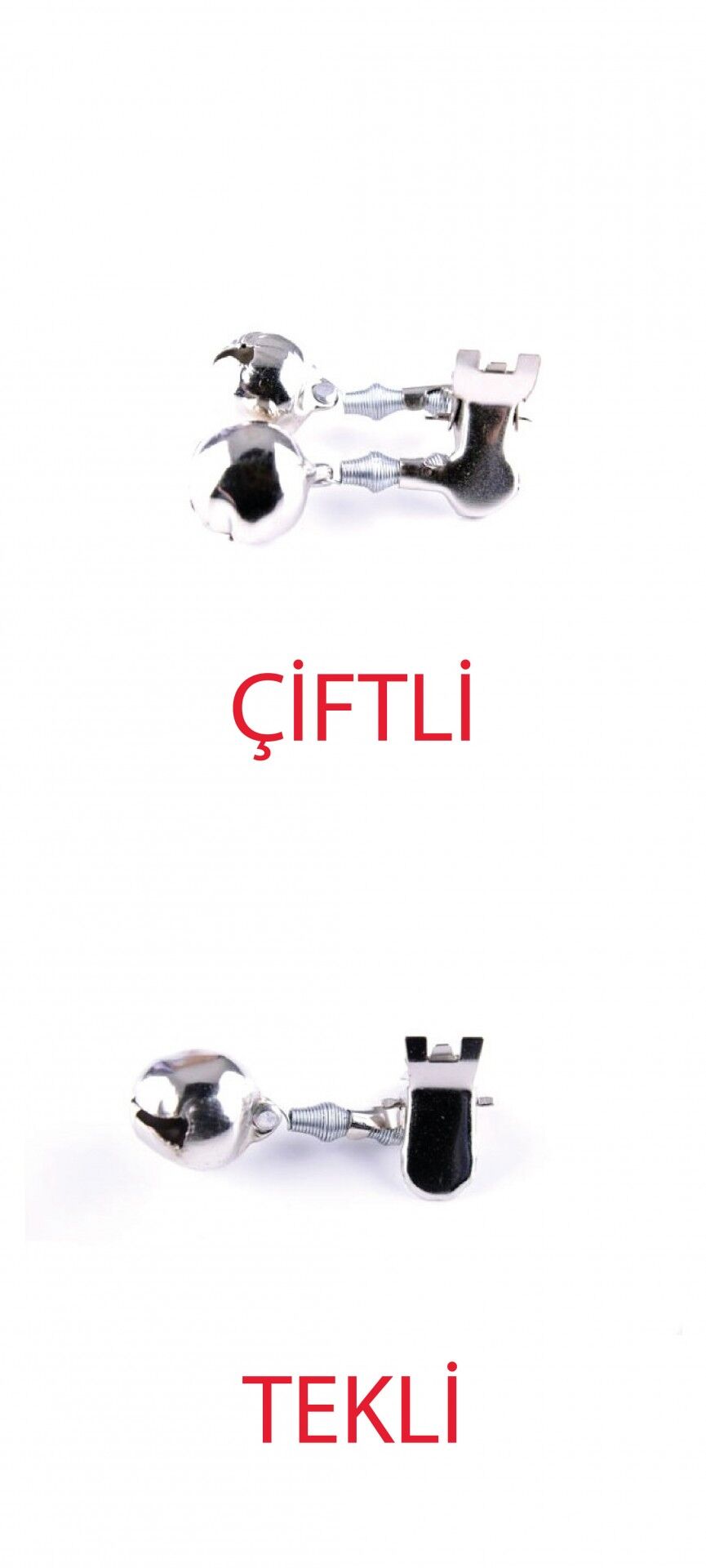 Captain Olta Zili Metal Kıskaçlı 18mm Kamış Zili Tekli