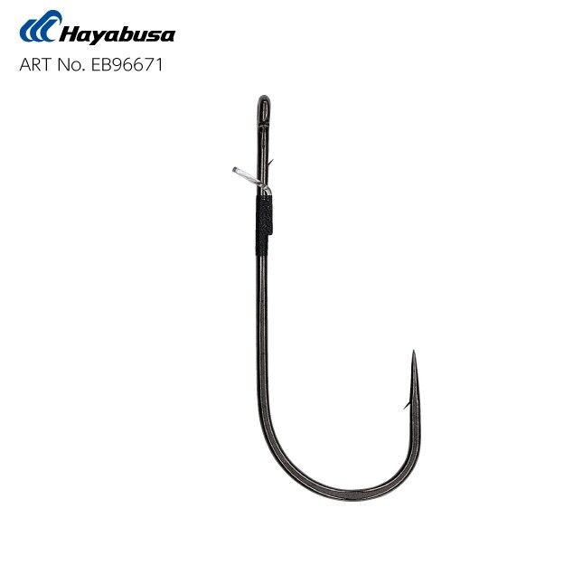 Hayabusa FPP HD Straight Güçlendirilmiş Delikli Lüfer İğnesi Black Nikel