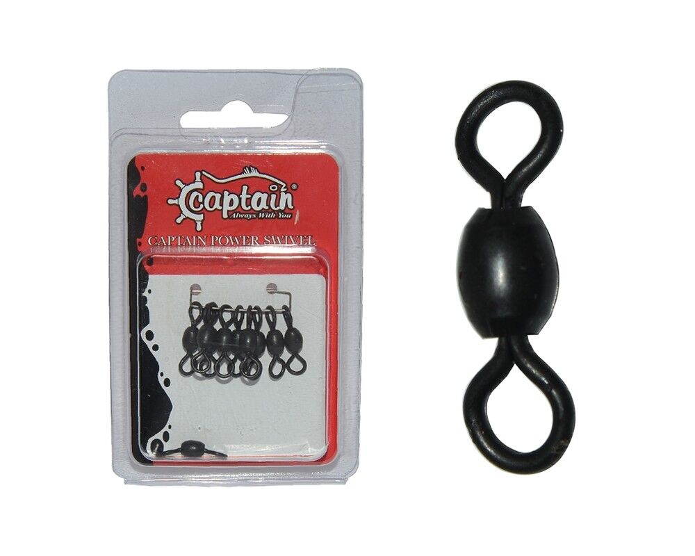 Captain 5008 Rulmanlı Crane Fırdöndü 10lu Paket Mat Black