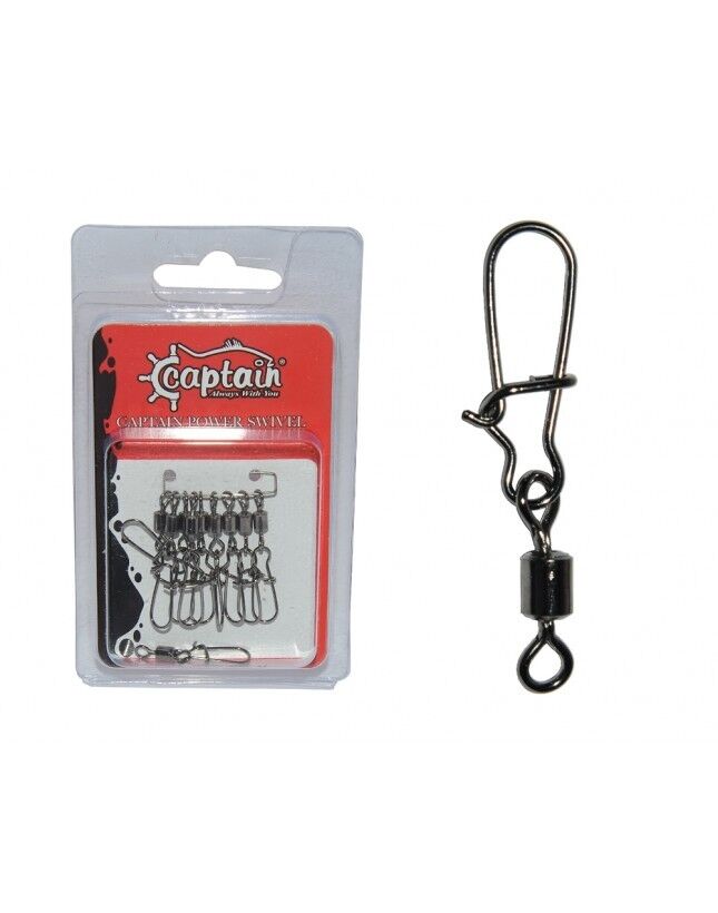 Captain 5029 Kilitli Klips Fast 10lu Paket Black Nikel