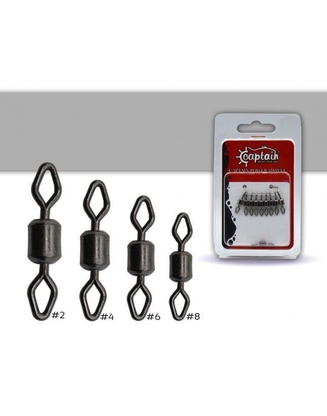 Captain 5080 Elmas Gözlü Fırdöndü 10lu Paket Black Nikel