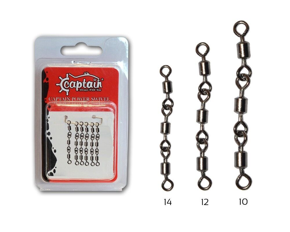 Captain 5110 3 Zincir Rulmanlı Fırdöndü 6lı Paket Black Nikel