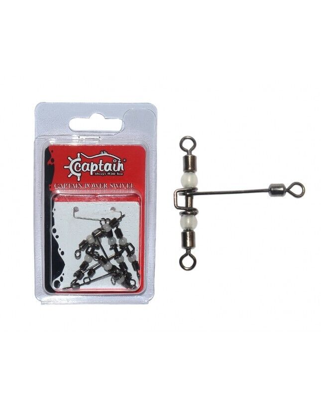 Captain 5126 Üçlü Uzun T Fırdöndü 5li Paket Black Nikel
