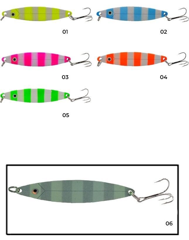 Captain 6150 Lüfer Kaşığı 28gr Zebra Glow 9cm