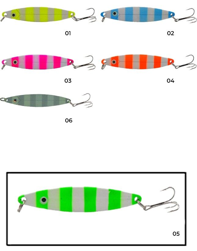 Captain 6150 Lüfer Kaşığı 28gr Zebra Glow 9cm