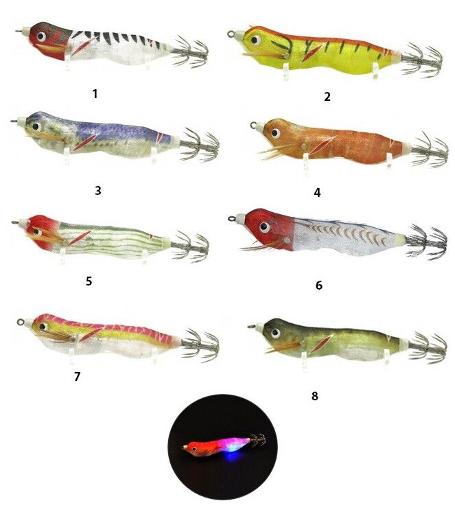 Captain 3016 Işıklı Kalamar Zokası 8cm Fukado Squid 08