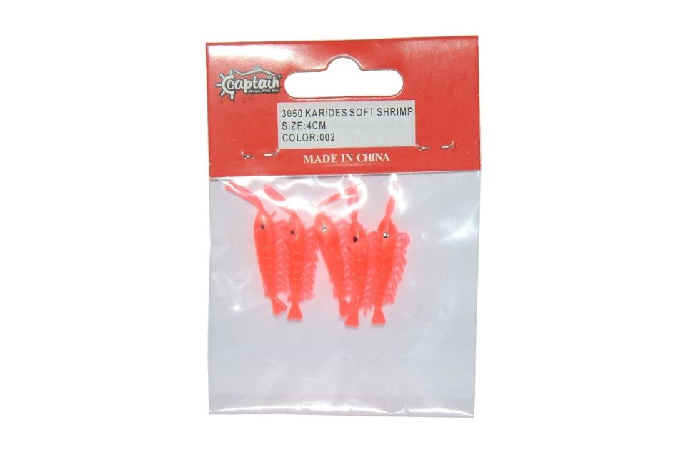Captain 3050 Silikon Karides 4cm Suni Yem 5li Paket