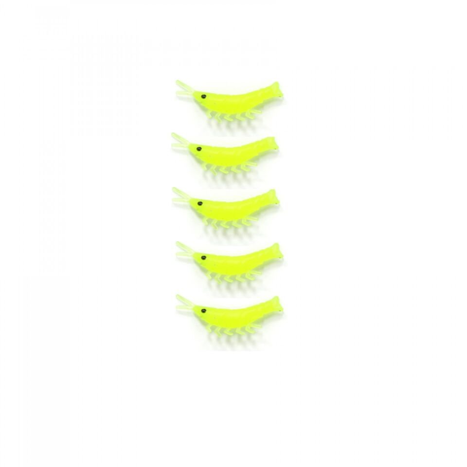 Captain 3051 Silikon Karides 3.5cm Suni Yem 5li Paket