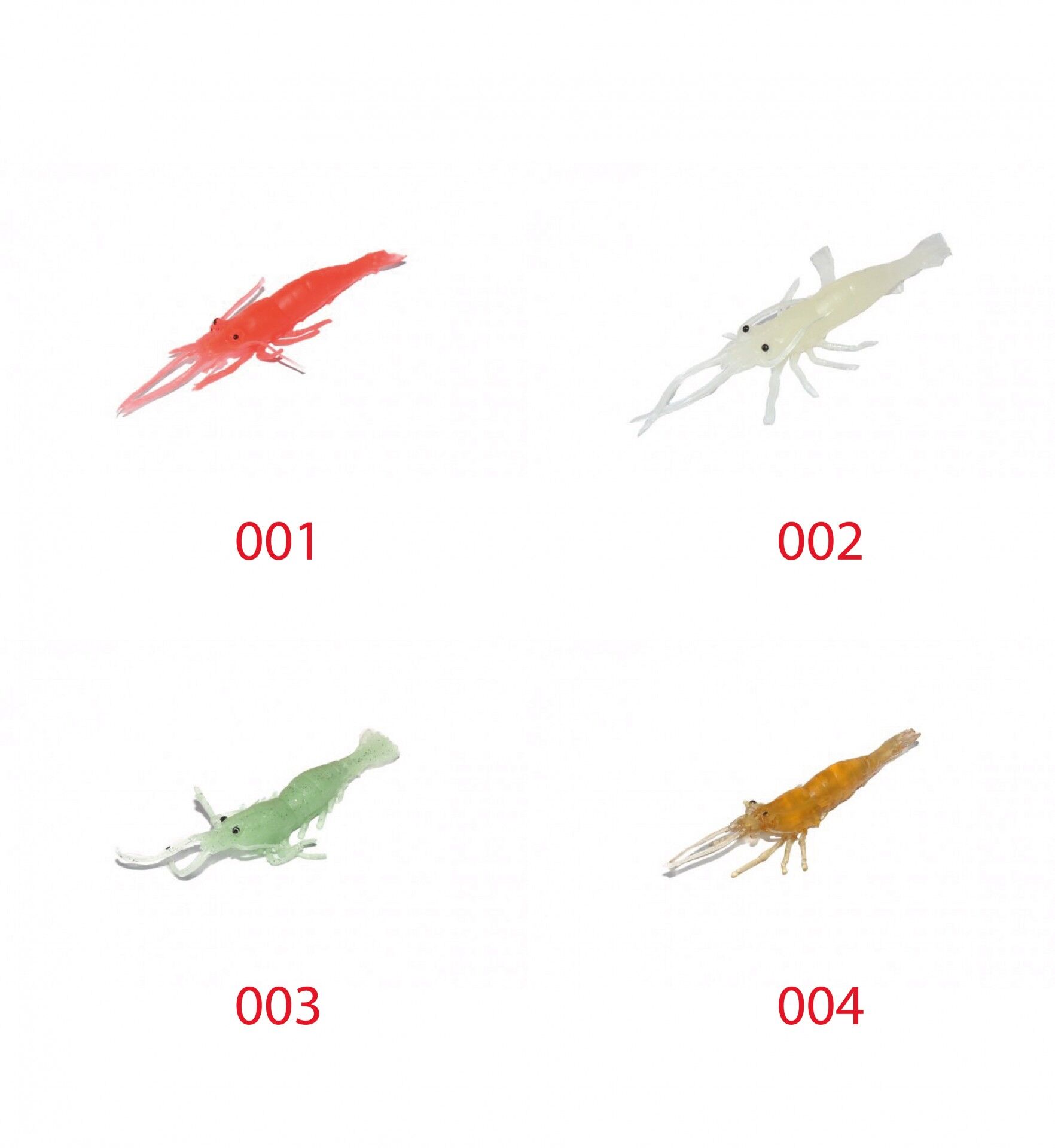 Captain 3054 Silikon Karides 7.5cm Suni Yem 5li Paket