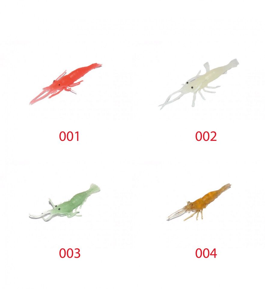 Captain 3054 Silikon Karides 7.5cm Suni Yem 5li Paket