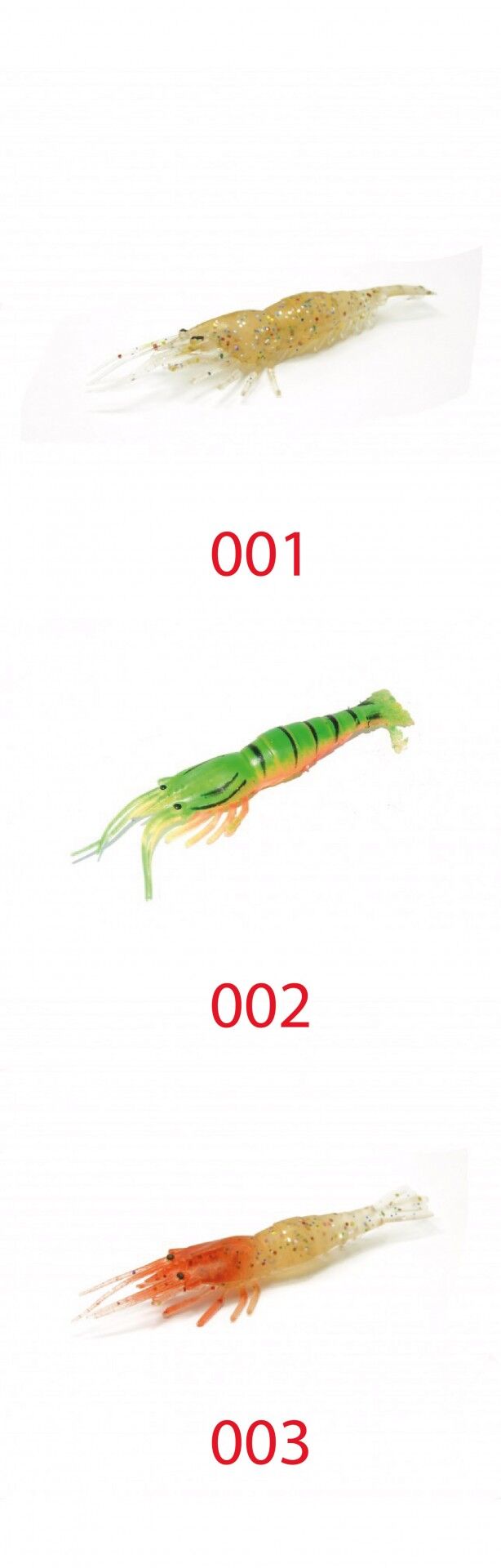 Captain 3057 Silikon Karides 6.5cm Suni Yem 5li Paket