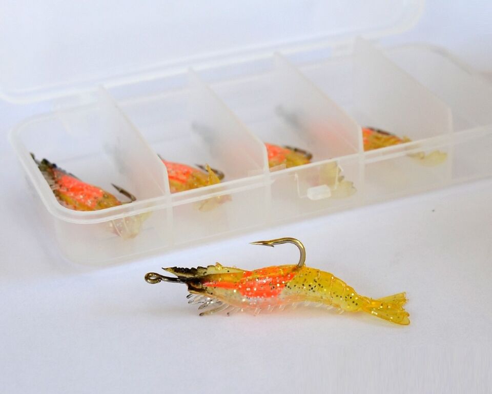 Captain 3062 Silikon Karides 5.5cm Suni Yem 5li Kutu