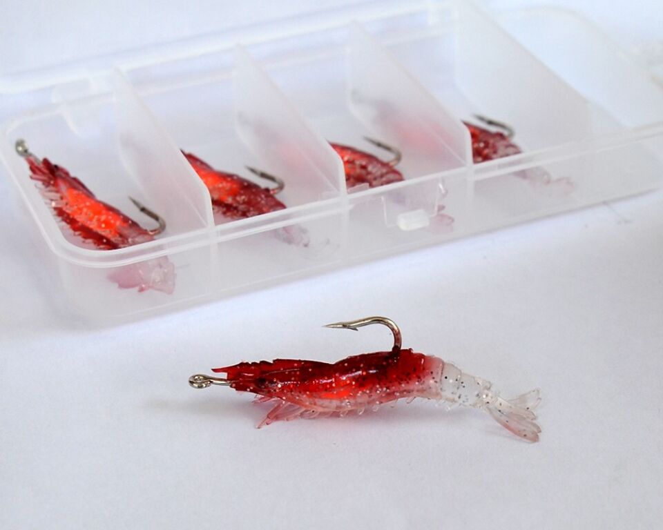 Captain 3062 Silikon Karides 5.5cm Suni Yem 5li Kutu