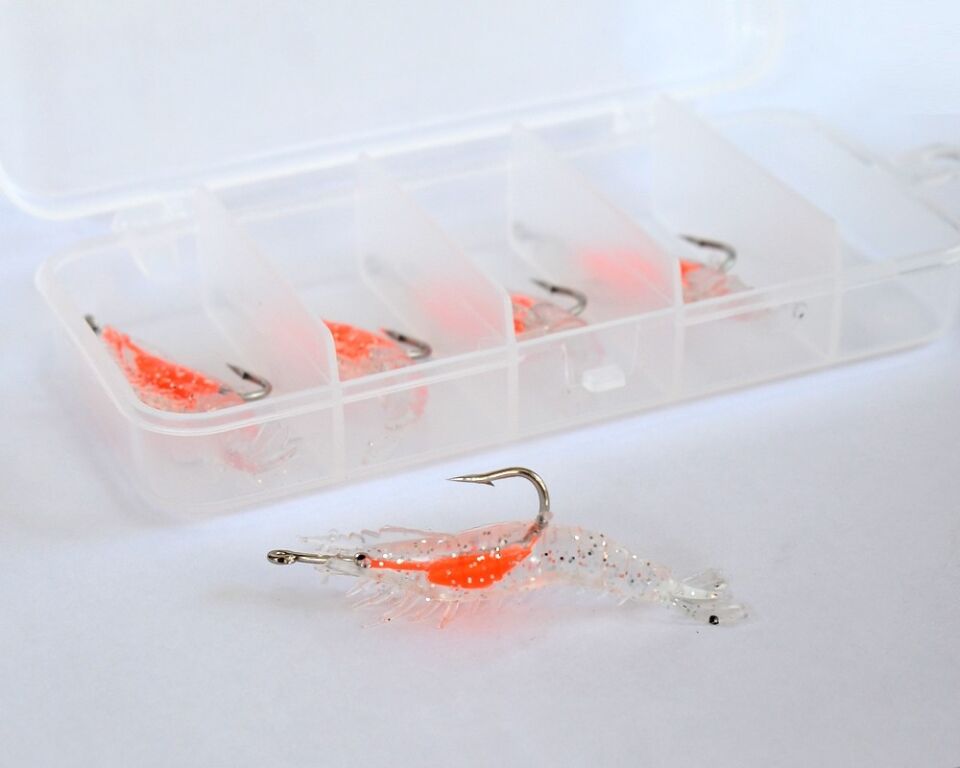 Captain 3062 Silikon Karides 5.5cm Suni Yem 5li Kutu