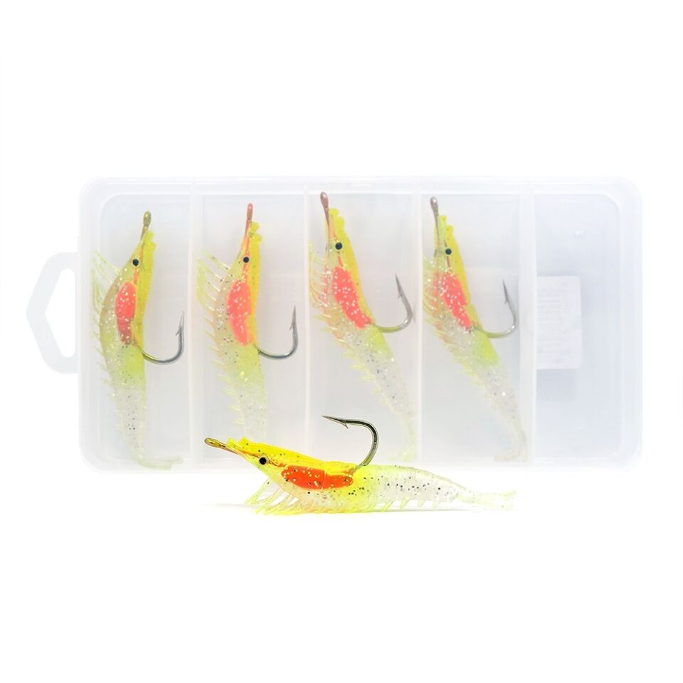 Captain 3066 Silikon Karides 8.5cm Suni Yem 5li Kutu