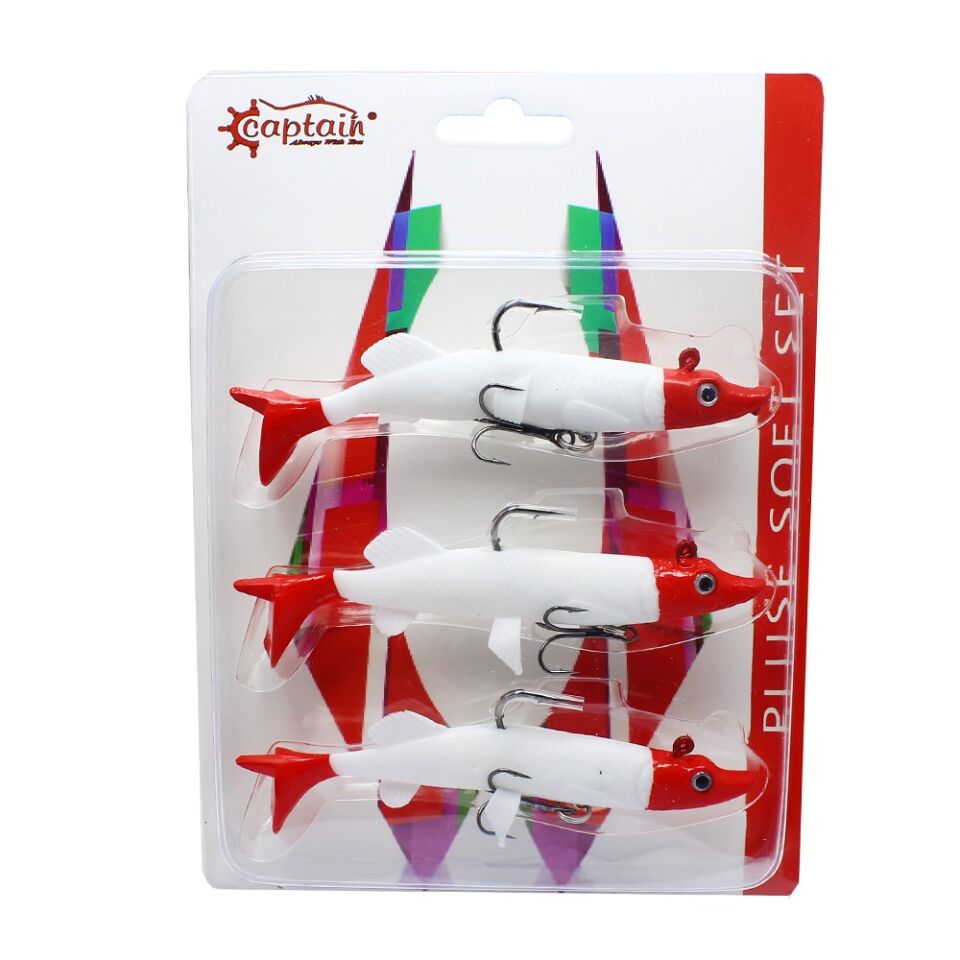 Captain 3067 Pluse Soft 12cm Turna Silikonu 3lü Set Suni Yem