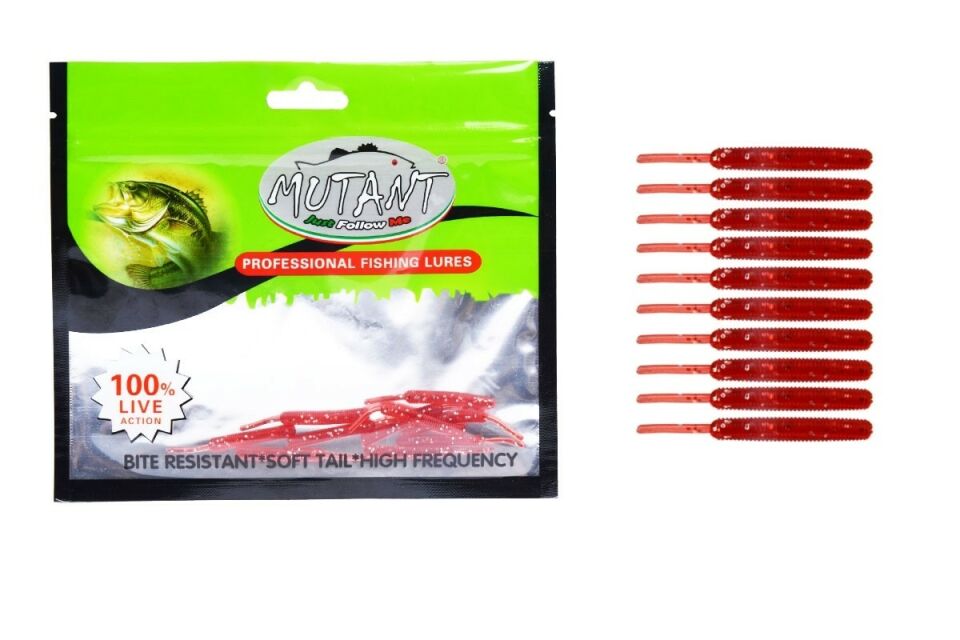 Mutant 3513 Serpentine 5cm Aromalı LRF Silikon Suni Yem 10lu Paket