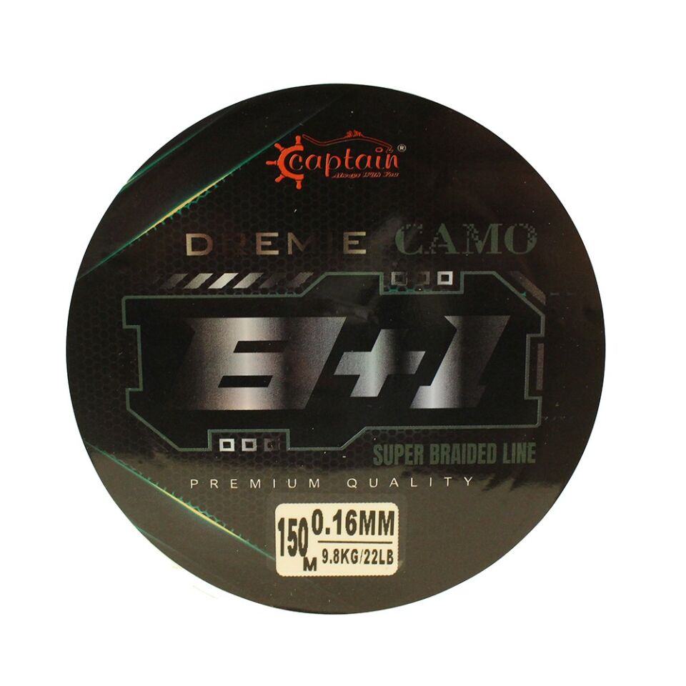 Captain Dremie 8+1 Silicone Coating İp Misina 150mt Green White