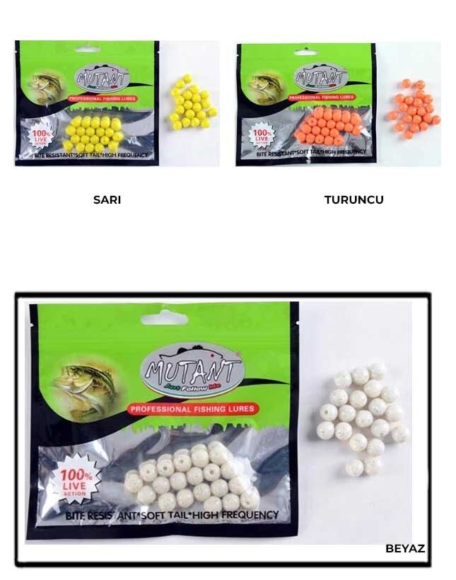 Mutant 3550 Walker Silikon Boli 20li Paket Sunİ Balık Yemi