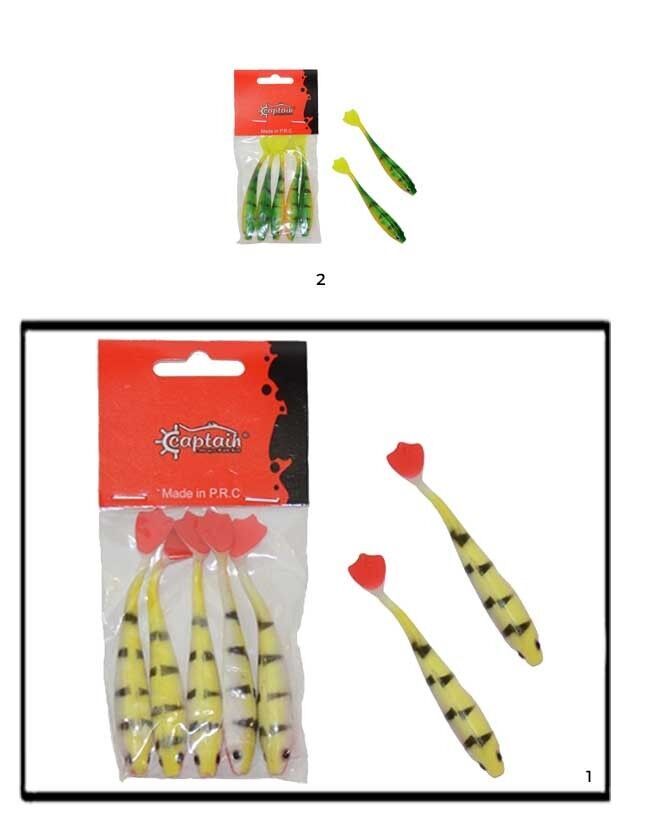 Captain 3566 Pencil Duck 9cm Levrek Silikonu 5li Paket Suni Yem