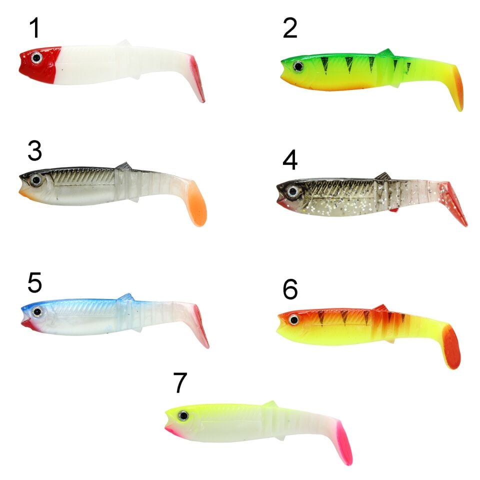 Captain 3569 Style Soft 8cm Levrek Silikonu 5li Paket Suni Yem