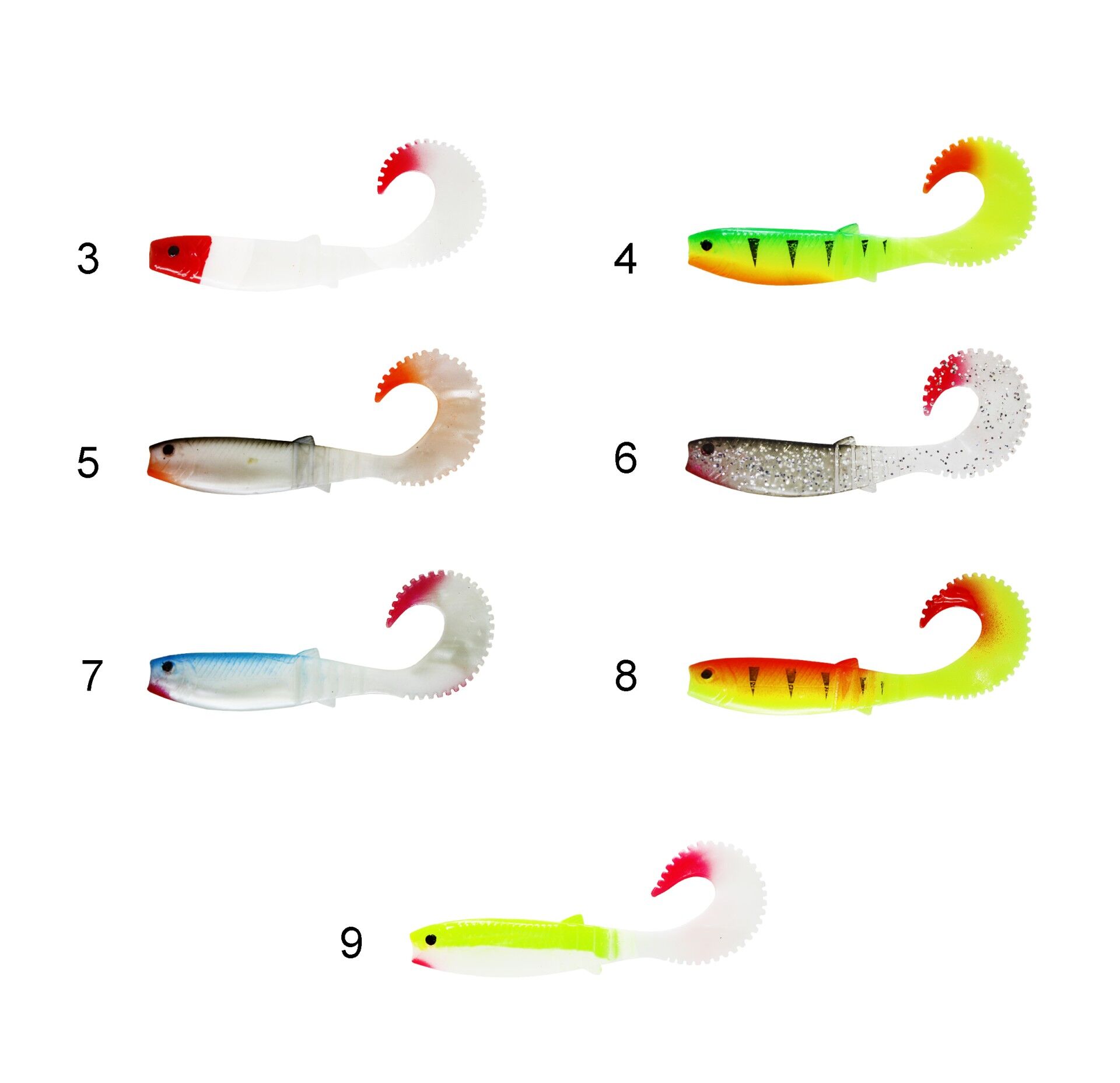 Captain 3571 Taifun Soft 10cm Levrek Silikonu 5li Paket Suni Yem