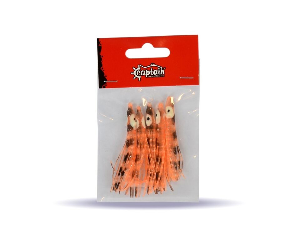 Captain 3594 Octopus Curly 6cm Ahtapot Sübye 5li Paket Suni Yem