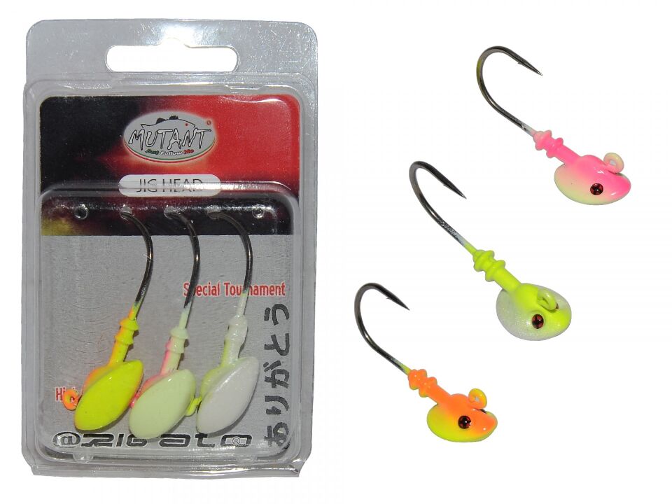 Mutant 6411 Jig Head Rigato Stunner 3lü Mix Set