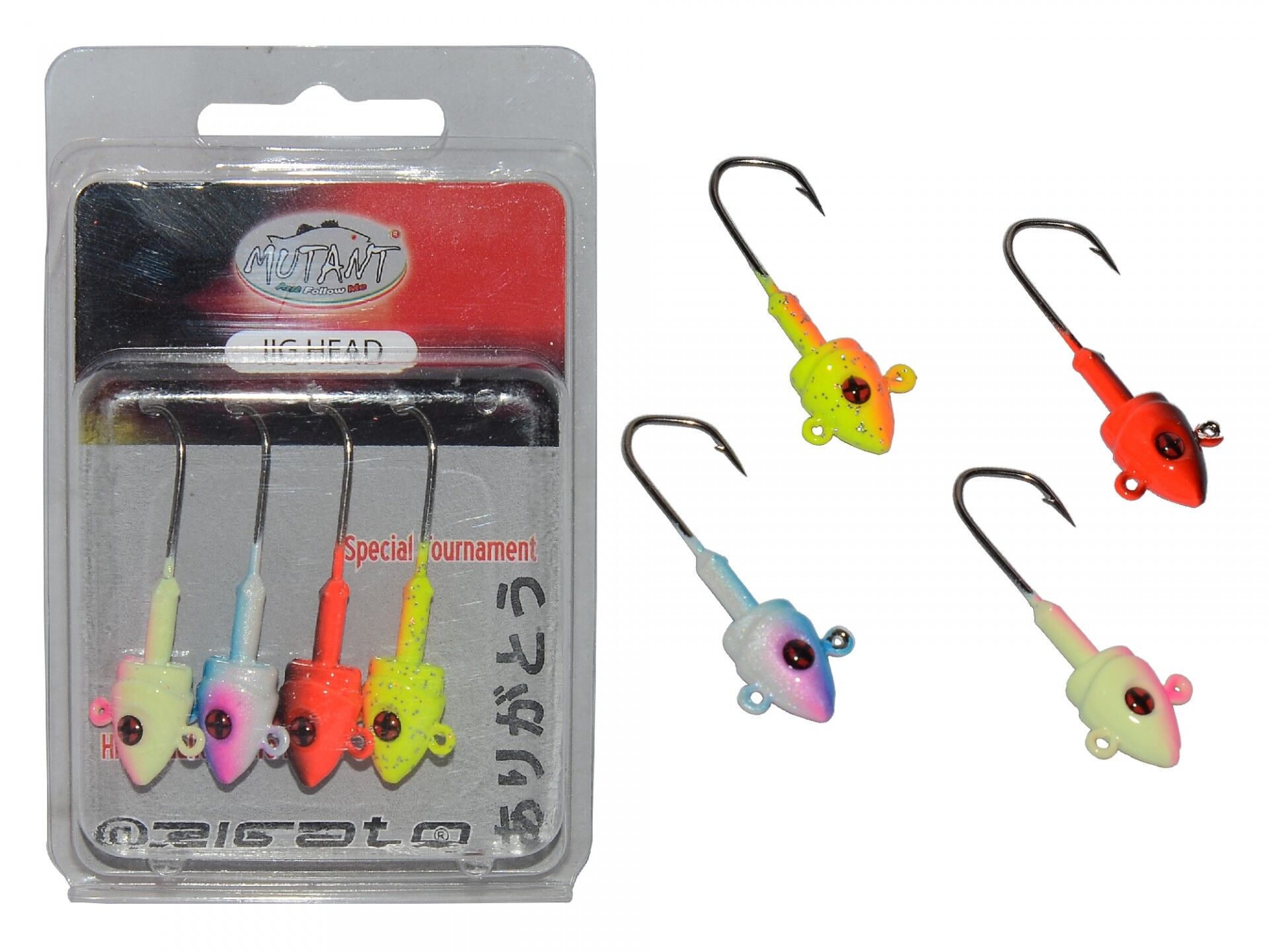 Mutant 6412 Jig Head Rigato Body 4lü Mix Set Çift Yönlü Jig Head