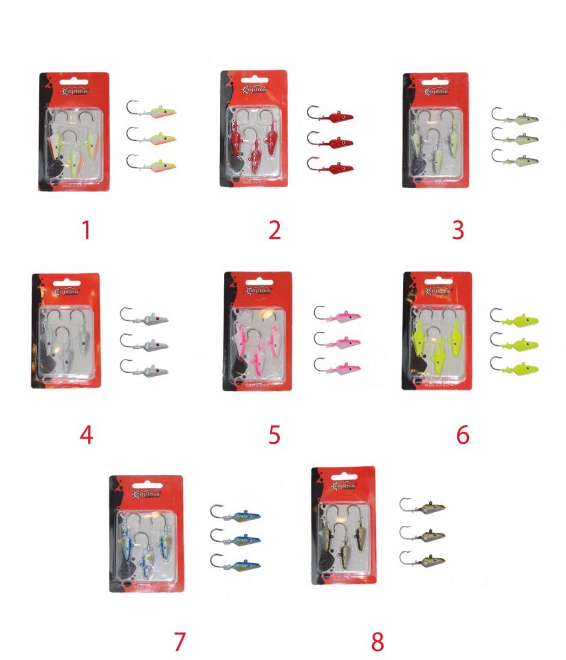 Captain 6457 Jig Head 15gr Ultimate Sardine 3lü Set