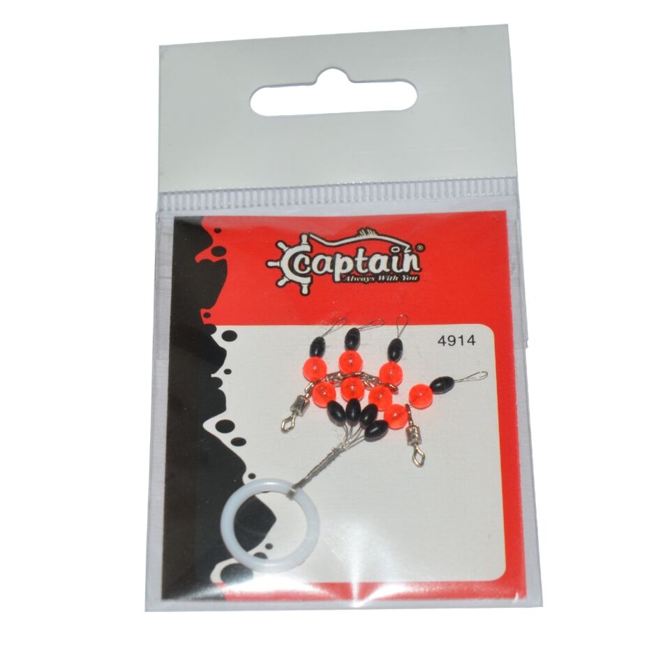 Captain 4914 Stoper 3x5li Paket Boncuklu Fırdöndülü Stopper