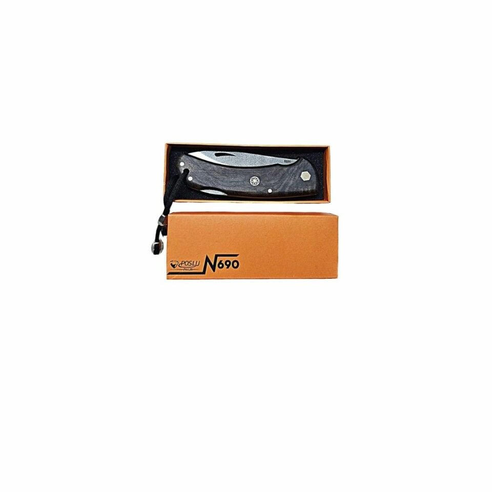 POSLU PRO LİFE N690 AVCI KAMP ÇAKISI CEVİZ KABZE