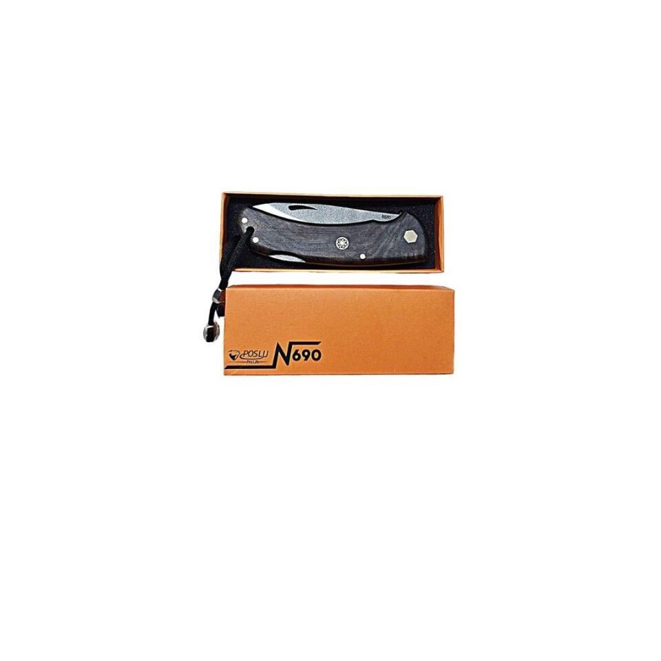 POSLU PRO LİFE N690 AVCI KAMP ÇAKISI CEVİZ KABZE